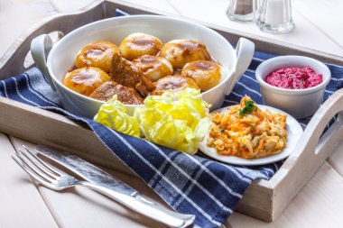 Lezzetli ev yapımı akşam yemeği.