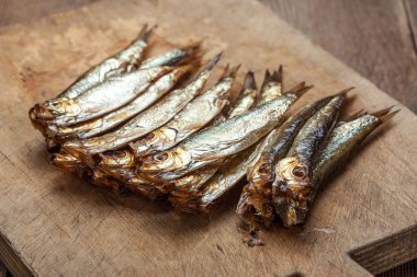 Lezzetli füme hamsi.