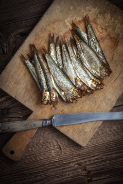 Lezzetli füme hamsi.