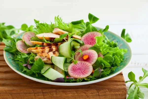 Grillad Kycklingsallad — Stockfoto