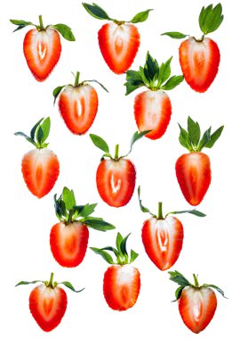 Çilek dilimleri desen