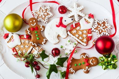 Zencefilli kurabiye ve şekerler