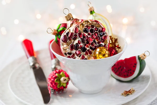 Vintage Christmas ornaments — Stock Photo, Image