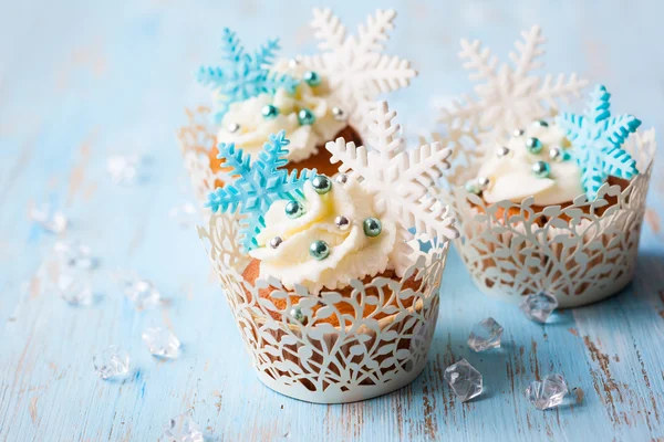 Christmas cupcakes — Stockfoto