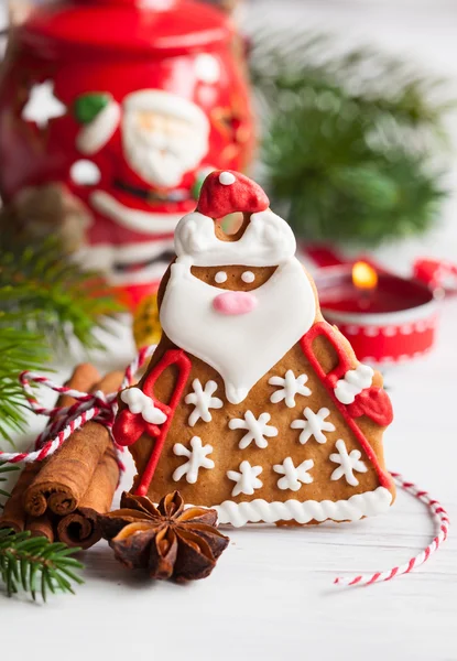 Pão de gengibre santa claus — Fotografia de Stock