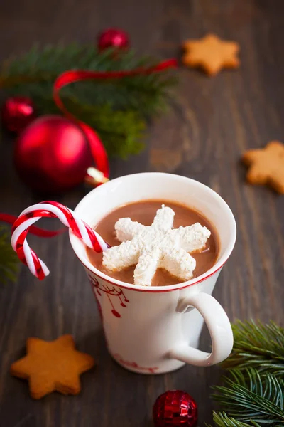 Chocolat chaud aux guimauves — Photo