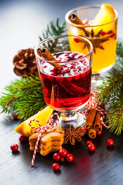 Orange and cranberry punch — Stock Photo, Image