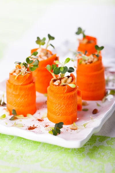 Carota Roll-Ups — Foto Stock