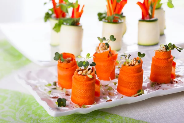 Carrot Roll-Ups — Stock Photo, Image