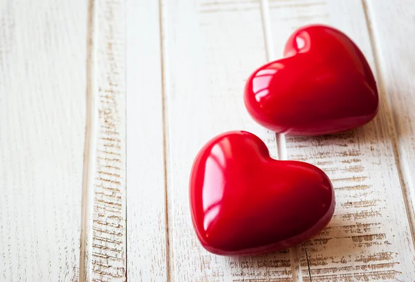 Corazones de San Valentín rojo — Foto de Stock