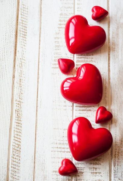 Rode valentine dag harten — Stockfoto