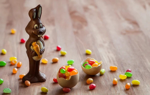 Çikolata Paskalya tavşanı — Stok fotoğraf