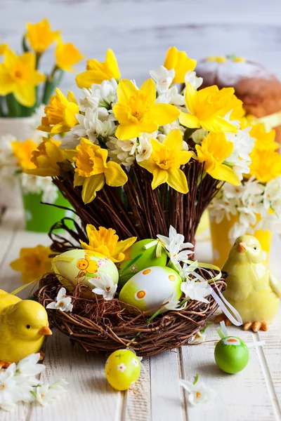 Easter table decoration — Stock Photo, Image