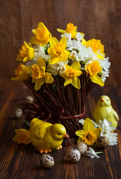 Wielkanoc dekoracja stołu — Zdjęcie stockowe
