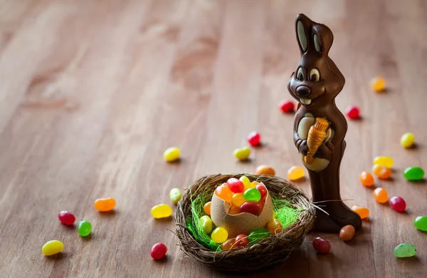 Coniglietto di Pasqua al cioccolato — Foto Stock