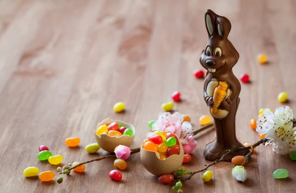 Coniglietto di Pasqua al cioccolato — Foto Stock