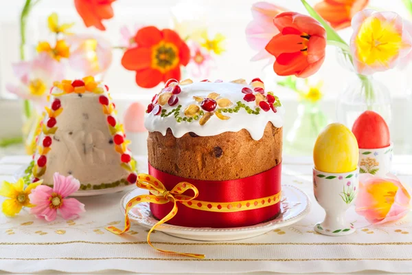 Świąteczne ciasto wielkanocne — Zdjęcie stockowe
