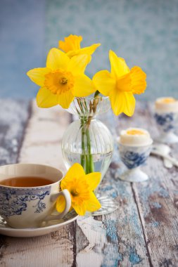 Kahvaltı Tablo ayarı ile çay