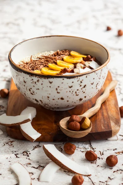 Chocolate avellana Smoothie Bowl — Foto de Stock