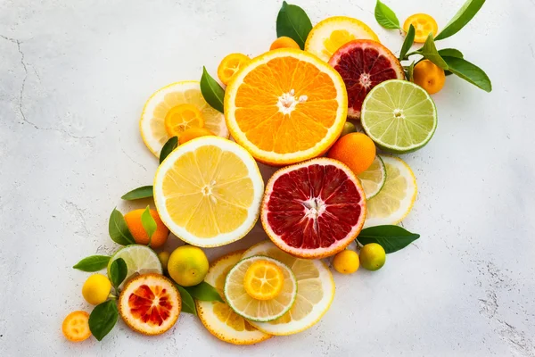 Färska citrusfrukter — Stockfoto