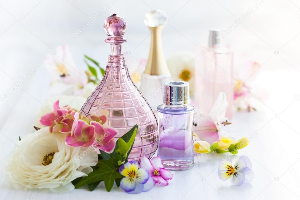 Aromatic oils bottles