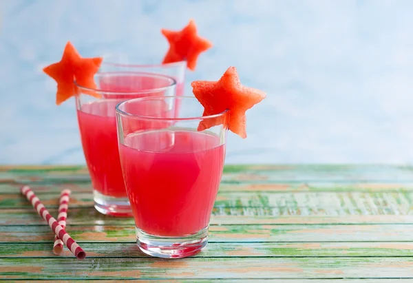 Watermelon drink in glasses — Stock Photo, Image