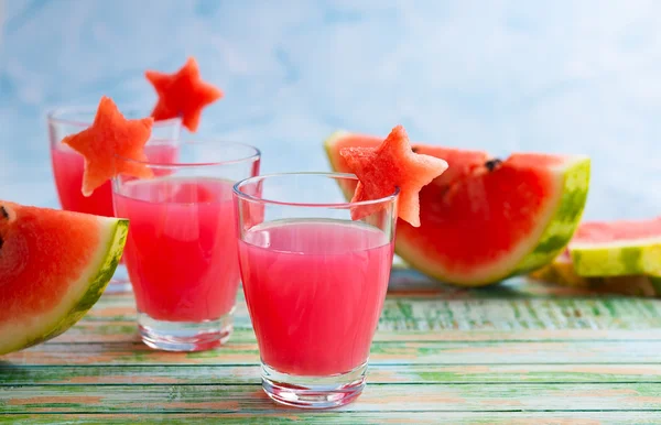 Watermelon drink in glasses — Stock Photo, Image