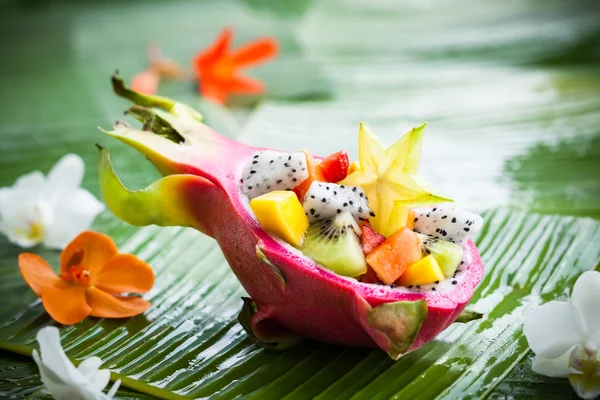 Exotische fruitsalade — Stockfoto