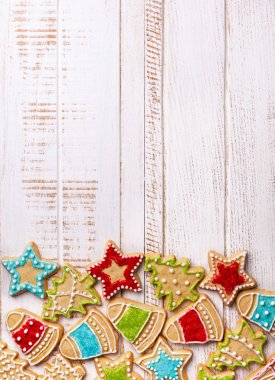 Renkli Noel kurabiyeleri