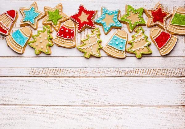 Πολύχρωμο cookies Χριστούγεννα — Φωτογραφία Αρχείου
