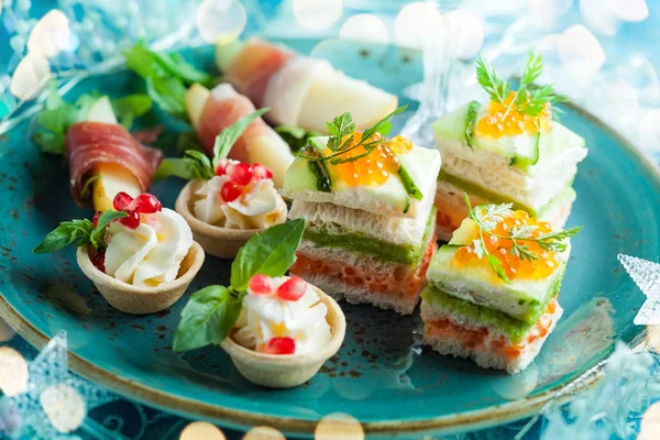 Festive appetizer on the plate — Stock Photo, Image