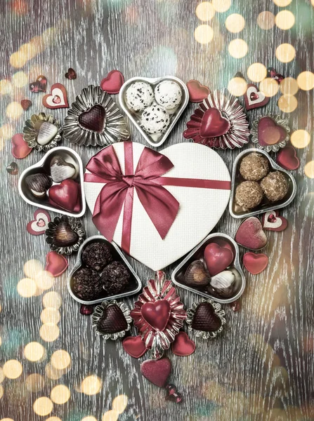 Chocolates para San Valentín — Foto de Stock