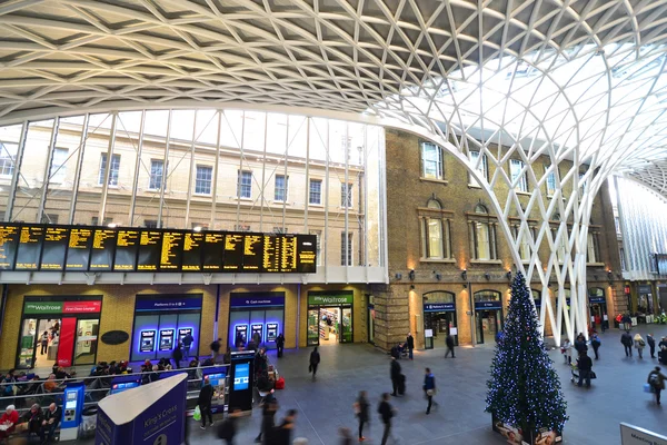 Estación de tren de London King 's Cross. 22.12.2015 — Foto de Stock