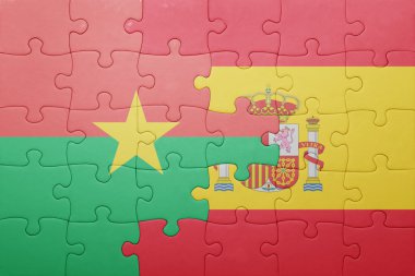 İspanya ve Fransa'nın ulusal bayrak ile bulmaca