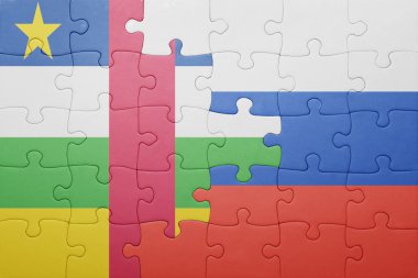 Rusya ve Orta Afrika Cumhuriyeti ulusal bayrak ile bulmaca