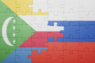 Rusya ve Komor bayrağı ile bulmaca