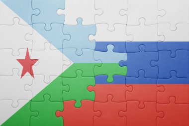 Rusya ve Cibuti bayrağı ile bulmaca