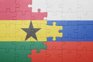 Rusya ve Türkiye ulusal bayrak ile bulmaca