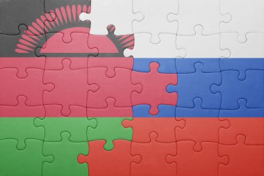 Rusya ve malawi ulusal bayrak ile bulmaca
