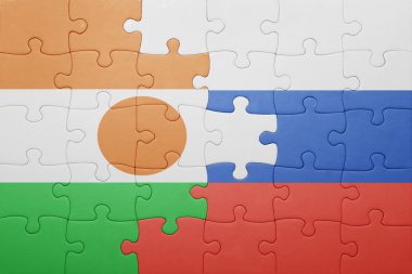 Rusya ve Nijer ulusal bayrak ile bulmaca