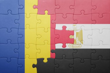 Romanya ve Mısır ulusal bayrak ile bulmaca