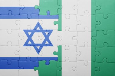 İsrail ve Türkiye ulusal bayrak ile bulmaca