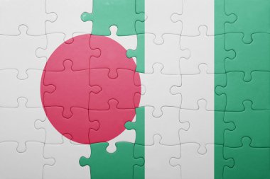 Japonya ve Türkiye ulusal bayrak ile bulmaca