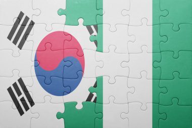 Güney Kore ve Türkiye ulusal bayrak ile bulmaca