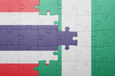 Tayland ve Türkiye ulusal bayrak ile bulmaca