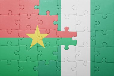 burkina faso ve Nijerya ulusal bayrak ile bulmaca