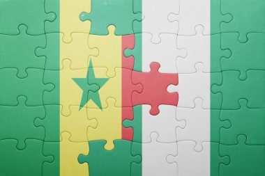 bayrağı senegal ve Nijerya ile bulmaca