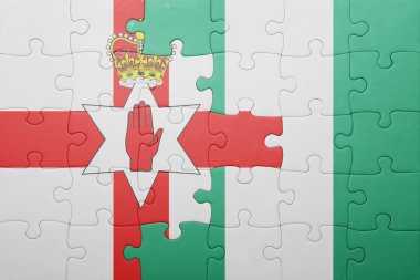 Kuzey İrlanda ve Türkiye ulusal bayrak ile bulmaca