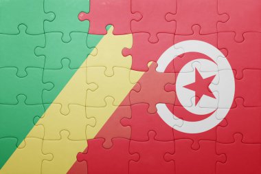 Bulmaca, Tunus ve Cumhuriyeti Ulusal bayrakla Kongo