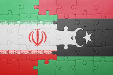 iran ve libya ulusal bayrak ile bulmaca